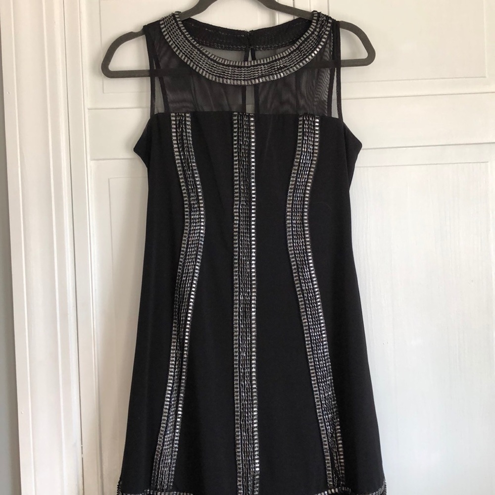 Black and silver party dress